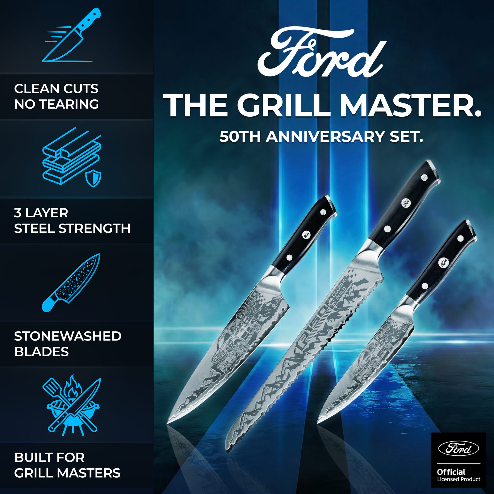 Ford F-150 50th Anniversary Chef’s Knife Set
