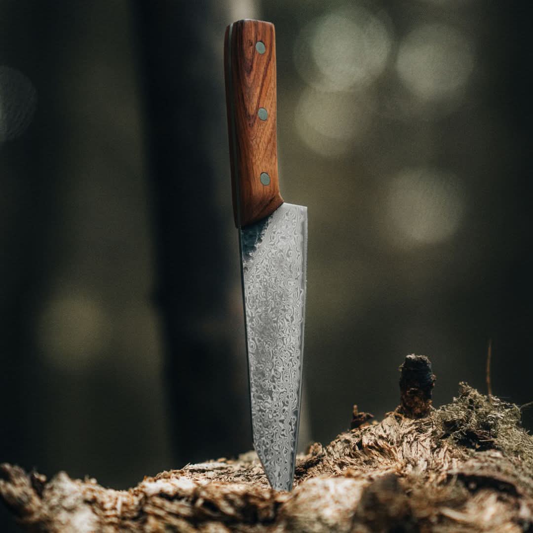 Guild VI Bushcraft Damascus 7” Bunka