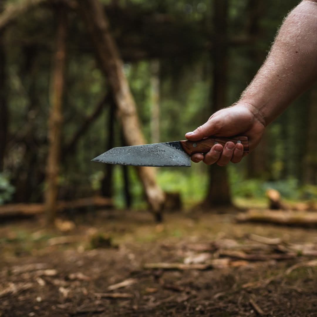 Guild VI Bushcraft Damascus 7” Bunka