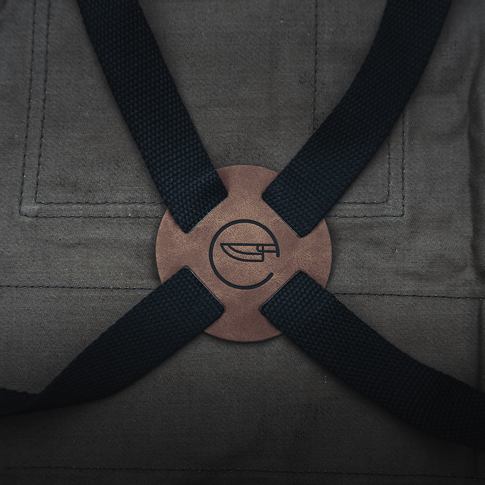Charcoal  Cotton BBQ Utility Apron - TheCookingGuild